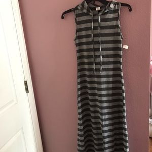 Long Gray Dress w/ Hood